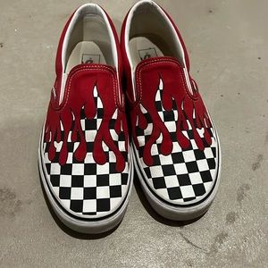 Men’s Flame Slip On Vans